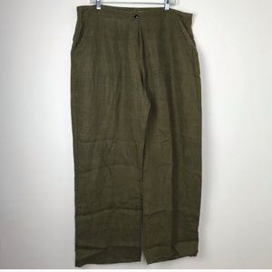 FLAX 100% Linen Wide Leg Trouser
